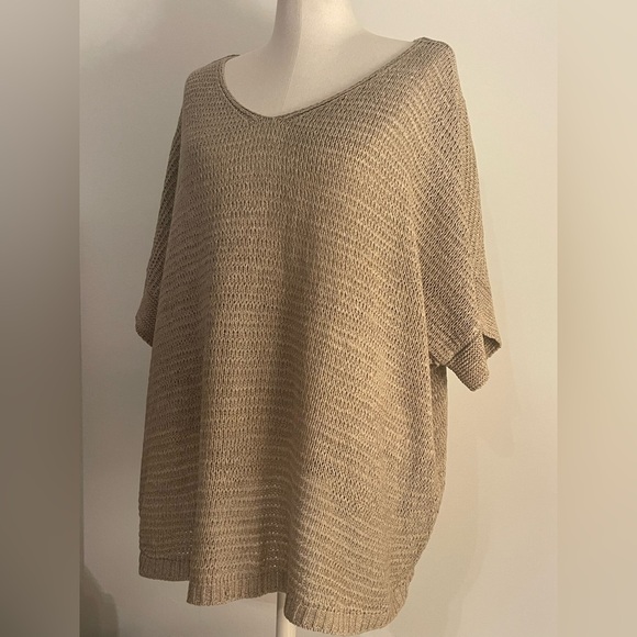 *NWT* New Directions Curvy Knit Top in Light Brown | Size 3X - Picture 4 of 9